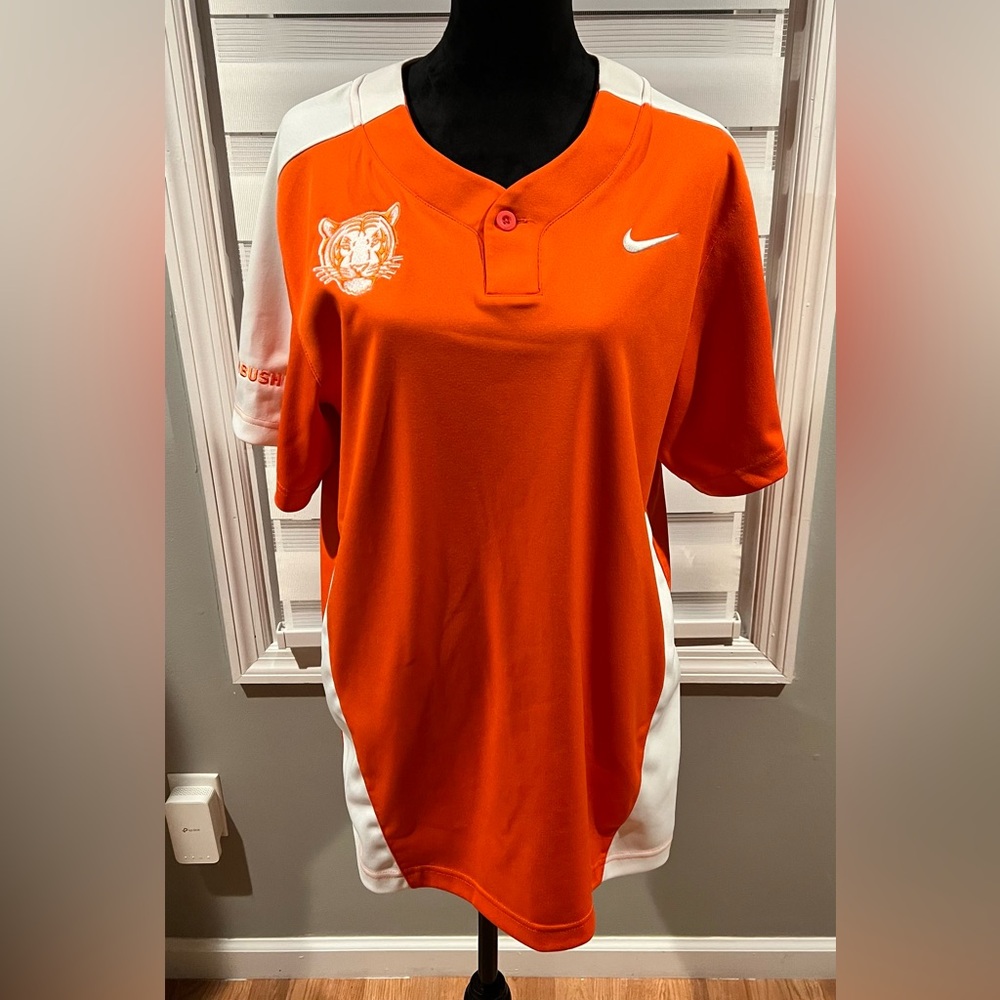 EUC Princeton Tigers baseball jersey large Orange And White